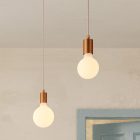 Spider - 4-light multifunctional pendant lamp Made in Italy with fabric cables and metal coating