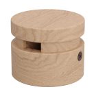 Wooden connector block for string lights and Filé system. Made in Italy