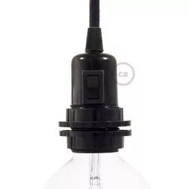   Double-socket bakelite phenolic base - ON/OFF SWITCH set - E26