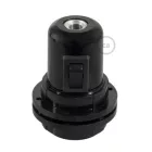 Double-socket bakelite phenolic base - ON/OFF SWITCH set - E26