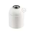 Flat-sided bakelite phenolic lamp socket - E26