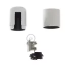 Smooth-sided bakelite phenolic socket - ON/OFF SWITCH - E26