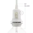 Double-sleeve bakelite phenolic socket - ON/OFF SWITCH - E26
