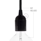 Flat-sided bakelite phenolic lamp socket - E26