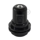 Double-sleeve bakelite phenolic socket - ON/OFF SWITCH - E26