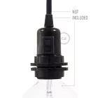 Double-sleeve bakelite phenolic socket - ON/OFF SWITCH - E26