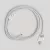 Cable set with white cotton cable for lamp, 6 ft