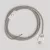 Lamp cable set with dove gray cotton cable, 6 feet