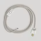 Cable set for lamp with white cable, 6 ft