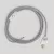 Lamp cable set with gray linen cable, 6 feet