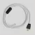 Cable set with white cotton cable for lamp, 6 ft