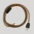 Lamp cable set with polished and shiny copper cable, 6 feet