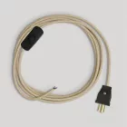 Lamp cable set with neutral jute cable, 6 ft