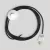 Cable set for lamp, with black cable, 3 meters