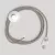 Cable set for lamp, with dove gray cotton cable, 10 feet