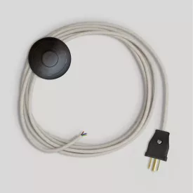 Lamp cable set with white cable, 10 ft