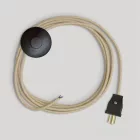 Lamp cable set with neutral jute cable, 10 ft