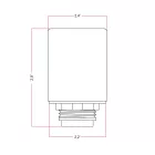 EIVA ELEGANT, E26 silicone socket set for lampshades – suitable for use in damp locations
