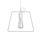 Metal Duedì base suspended lampshade | Modern look | E26 socket