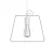 Metal Duedì base suspended lampshade | Modern look | E26 socket
