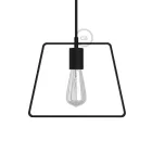 Metal Duedì base suspended lampshade | Modern look | E26 socket