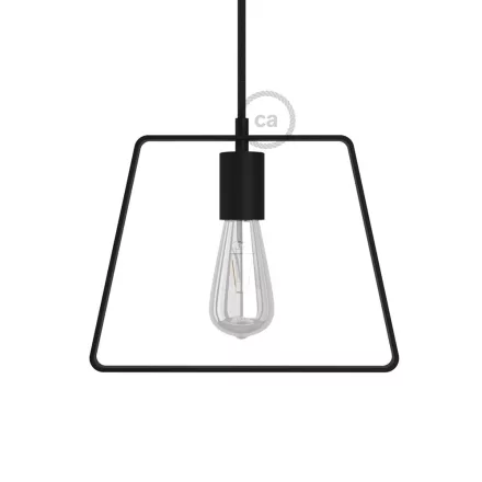 Metal Duedì base suspended lampshade | Modern look | E26 socket