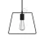 Metal Duedì base suspended lampshade | Modern look | E26 socket