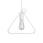 Metal Duedì Apex pendant lamp shade | Metal socket cover and E26 socket