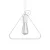 Metal Duedì Apex pendant lamp shade | Metal socket cover and E26 socket