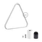 Metal Duedì Apex pendant lamp shade | Metal socket cover and E26 socket