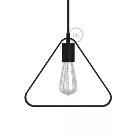 Metal Duedì Apex pendant lamp shade | Metal socket cover and E26 socket
