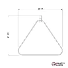 Metal Duedì Apex pendant lamp shade | Metal socket cover and E26 socket