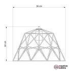 Dome XL Naked Cage metal lampshade | Industrial style | E26 socket