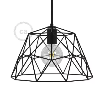 Dome XL Naked Cage metal lampshade | Industrial style | E26 socket