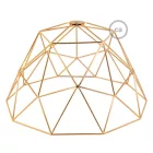 Dome XL Naked Cage metal lampshade | Industrial style | E26 socket