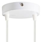 Cylindrical metal ceiling rosette set with 2 holes