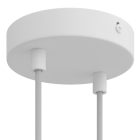 Cylindrical metal ceiling rosette set with 2 holes