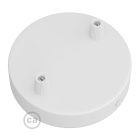 Cylindrical metal ceiling rosette set with 2 holes