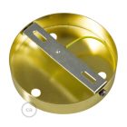 Cylindrical metal 3-hole ceiling rosette set