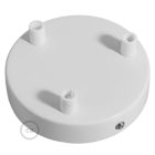 Cylindrical metal 3-hole ceiling rosette set