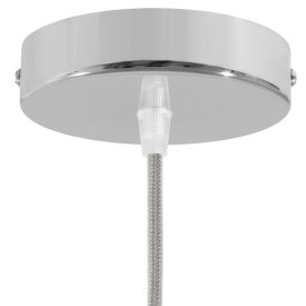 Cylindrical metal ceiling rosette set