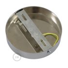 Cylindrical metal ceiling rosette set