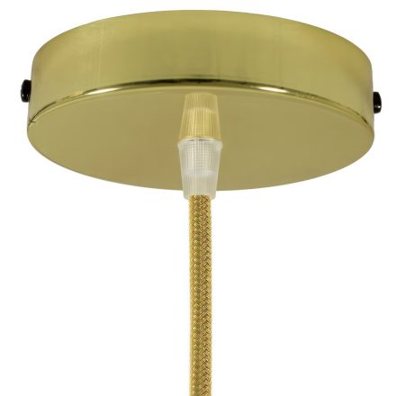 Cylindrical metal ceiling rosette set