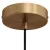 Cylindrical metal ceiling rosette set