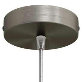 Cylindrical metal ceiling rosette set