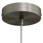 Cylindrical metal ceiling rosette set