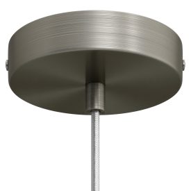 Cylindrical metal ceiling rosette set