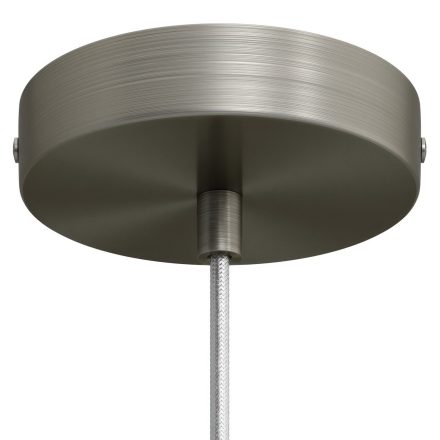 Cylindrical metal ceiling rosette set