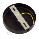 Cylindrical metal ceiling rosette set