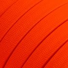 Electric cable for string lights, rayon fabric cover, orange fluorescent CF15